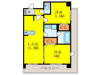 間取図 プレステージ１０番館