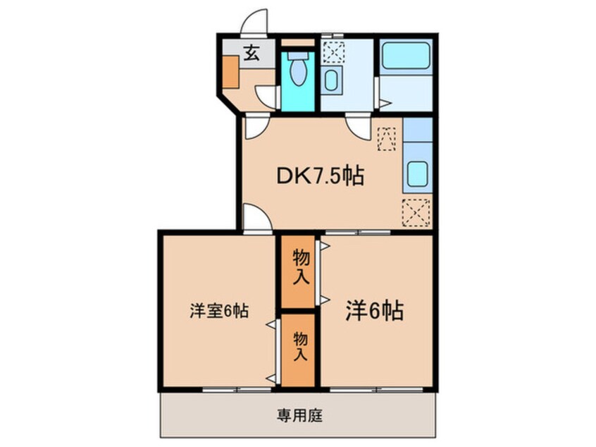 間取図 ハーモニーカサベルデⅡ号館