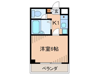 間取図 ルミエ－ル稲野