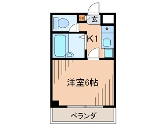 間取図 ルミエ－ル稲野