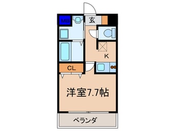 間取図 カスタリア京都西大路