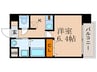 カスタリア京都西大路 1Kの間取り