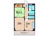 中島マンション 2DKの間取り