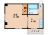サンコーハイツ 1Kの間取り