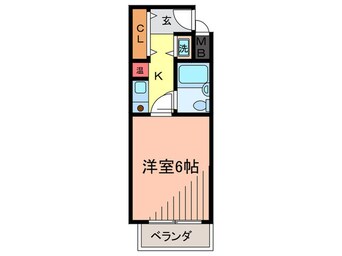 間取図 リエス北千里