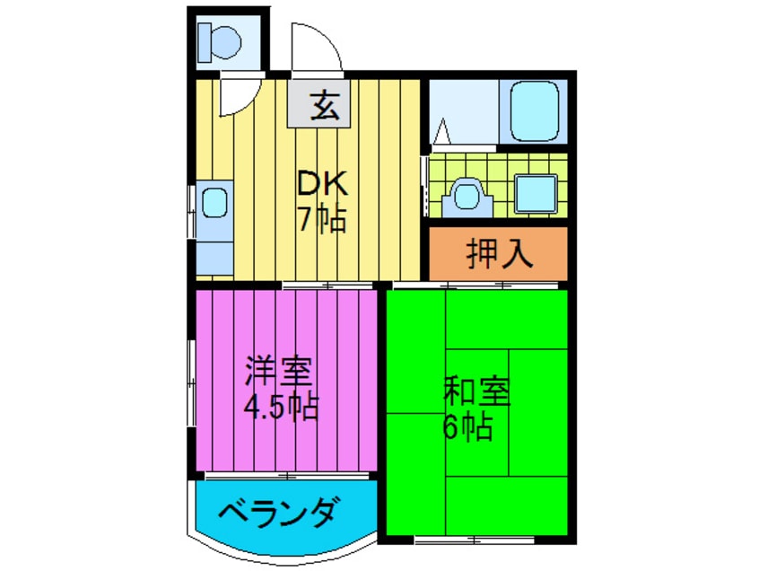 間取図 ハイツ優