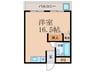 第２平木マンション 1Rの間取り