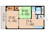 第１平木マンション 2DKの間取り