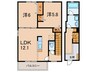 エンテラス池内　A 2LDKの間取り