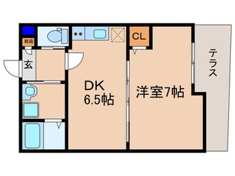 間取図 フォルトゥーナ大津市打出浜