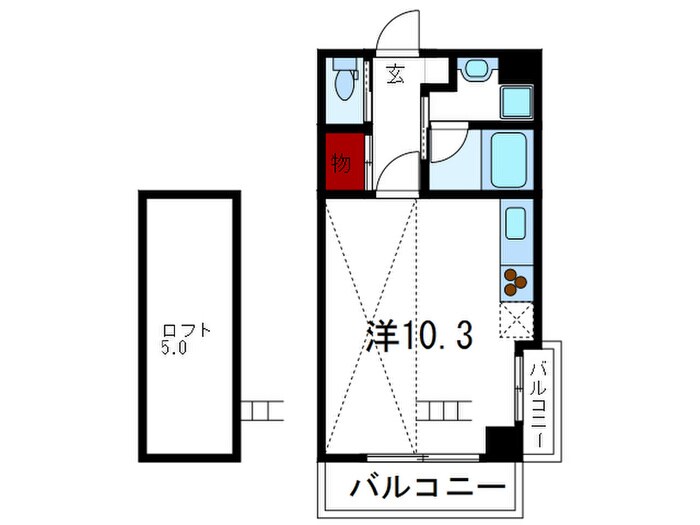 間取り図 アネシスコ－ト門口