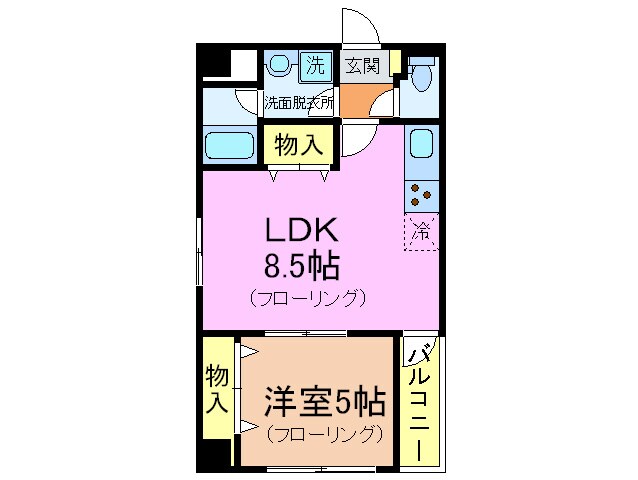 間取り図 アネシスコ－ト門口