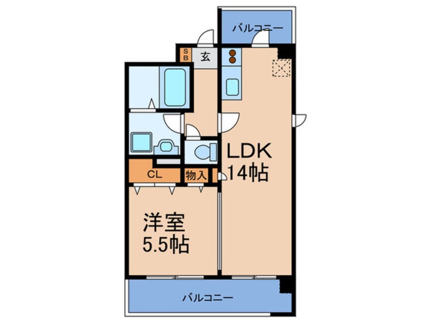 間取図 フジーディア・ミュ・リッヒ