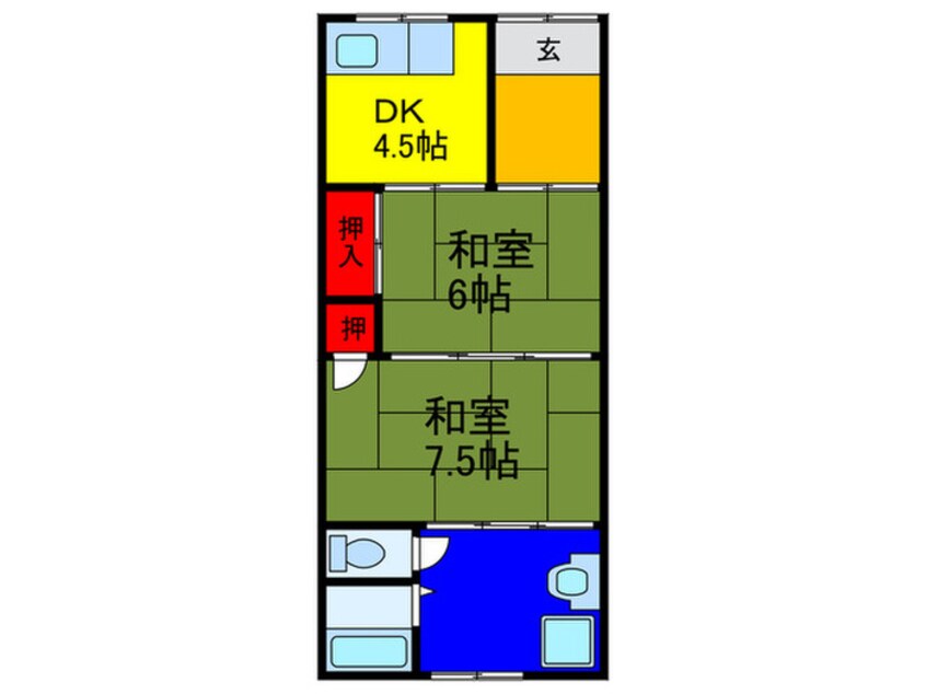 間取図 北井駅前住宅