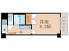 クレスト草津 1Kの間取り