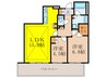 ブリリアタワー箕面船場(1509) 2LDKの間取り
