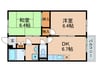 メゾンド雅 2DKの間取り