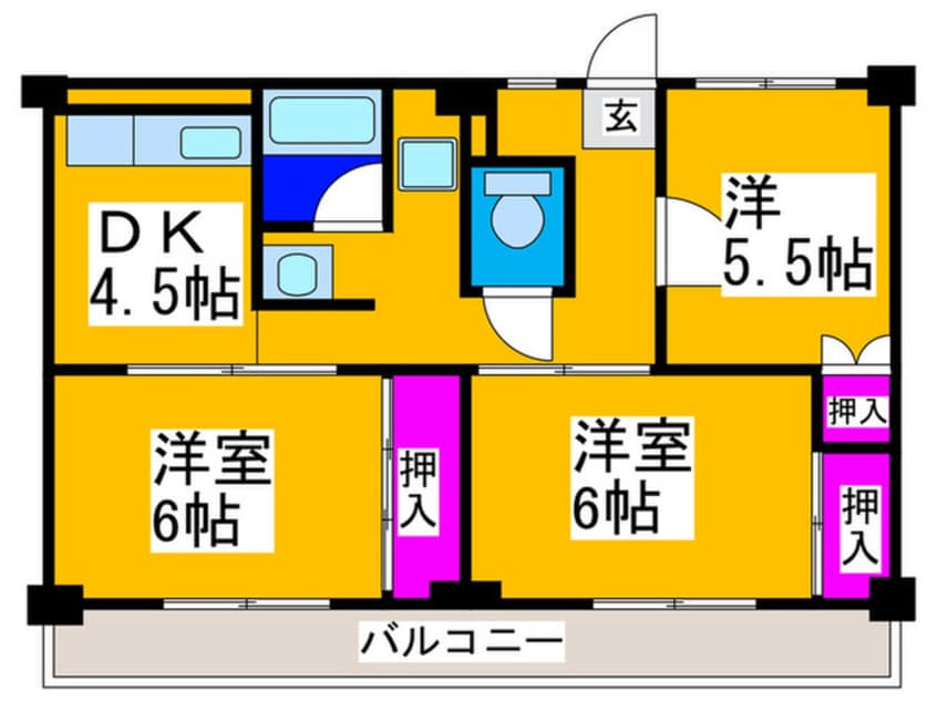 間取図 ビレッジハウス草部1号棟
