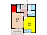 クレオ今宮 1DKの間取り