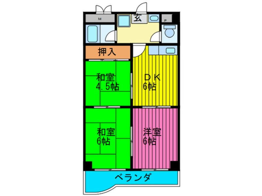 間取図 ガ－デンハイツ藤田