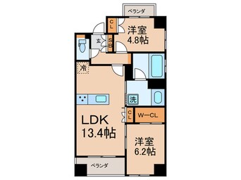 間取図 ブランズ京都烏丸御池(601)