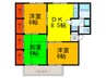 ハ－モニアス山城町 3DKの間取り