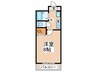 アジュ－ル 1Kの間取り