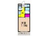 Ｅｓｔｕｄｉｏ豊中 1Kの間取り