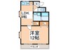 羽曳野ローズマンション 1LDKの間取り