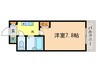 ハイツ宮の森Ⅱ番館 1Kの間取り