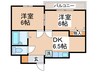 勝栄マンションPART３ 2DKの間取り