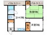 20HOUSE2nd 2DKの間取り