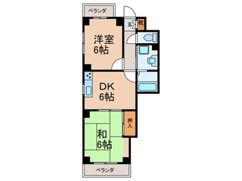 間取図 ケーズコート真法院