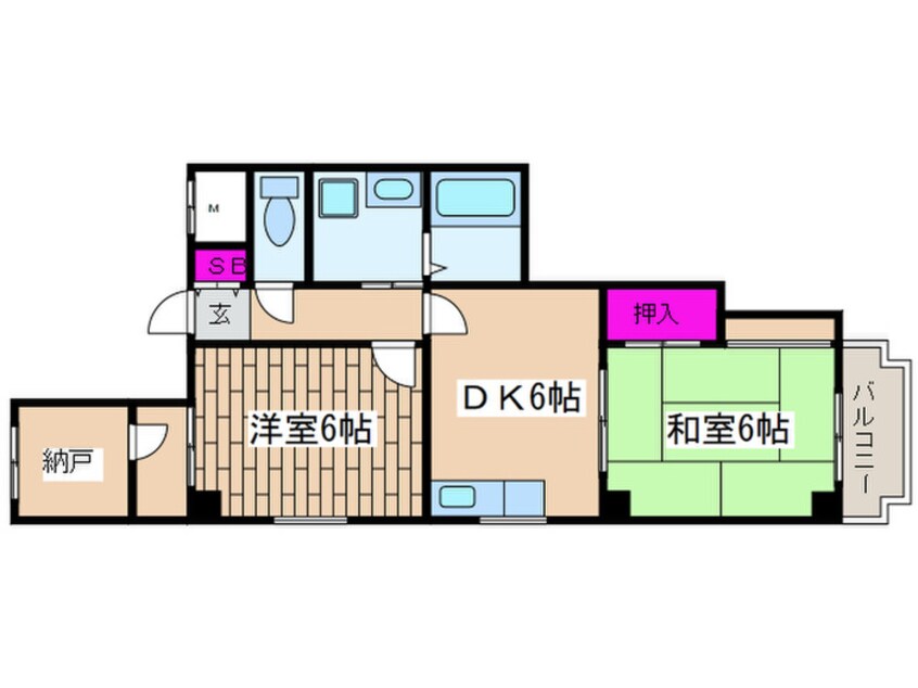 間取図 ケーズコート真法院