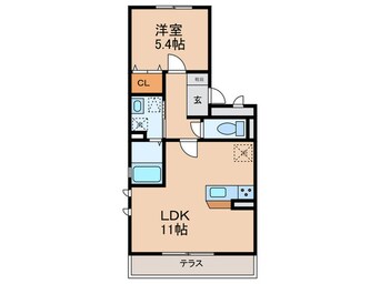 間取図 ﾌﾟﾗｰｼﾞｭsakigake