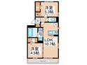 ﾌﾟﾗｰｼﾞｭsakigakeの間取図