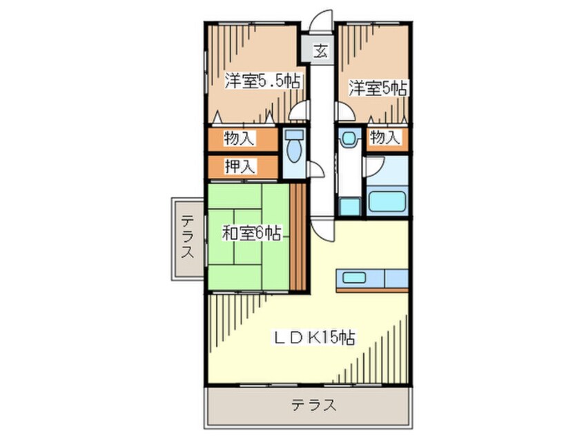 間取図 グランビスタ上新田