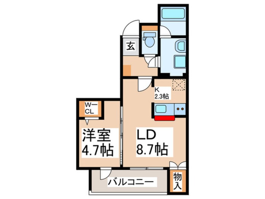 間取図 モクシオン大阪ベイ