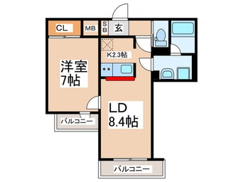 間取図 モクシオン大阪ベイ