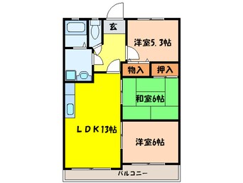 間取図 エスポワールササベ