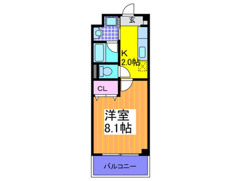 間取図 メルヴェ－ユ