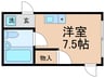ハイツ嵯峨根 1Rの間取り