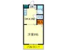 ベルメゾン一須賀Ⅱ 1DKの間取り