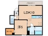 レーヴ　ド　ドゥ芦屋 1LDKの間取り