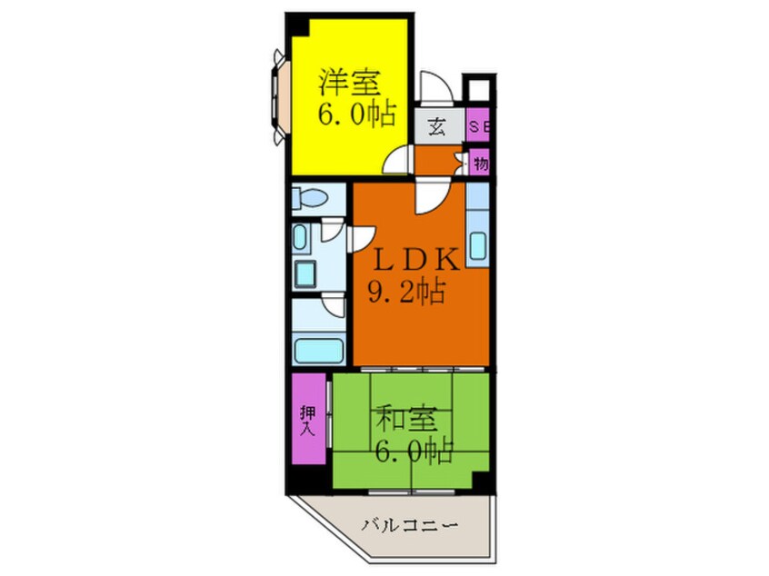 間取図 ﾘﾊﾞｰｻｲﾄﾞ10番館