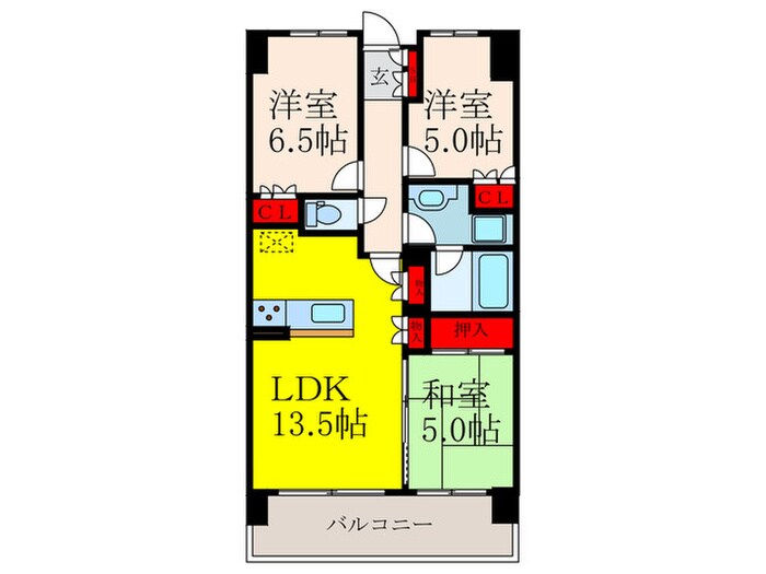 間取り図 ザ・レジデンス東三国(1219)