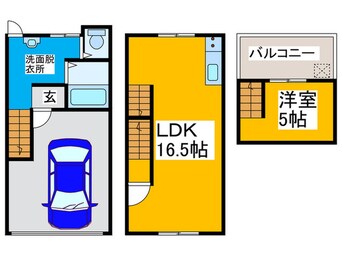 間取図 ガレージハウス日置荘西町