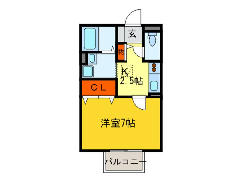 間取図 サンクレ－ル志紀