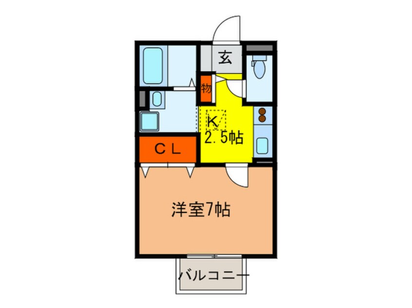 間取図 サンクレ－ル志紀