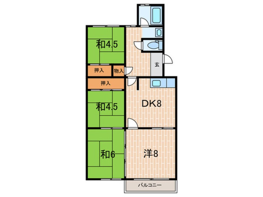 間取図 宝塚光明町住宅（503）